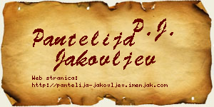 Pantelija Jakovljev vizit kartica